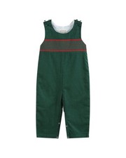 Lil Cactus Smocked Overall Green 3-6M