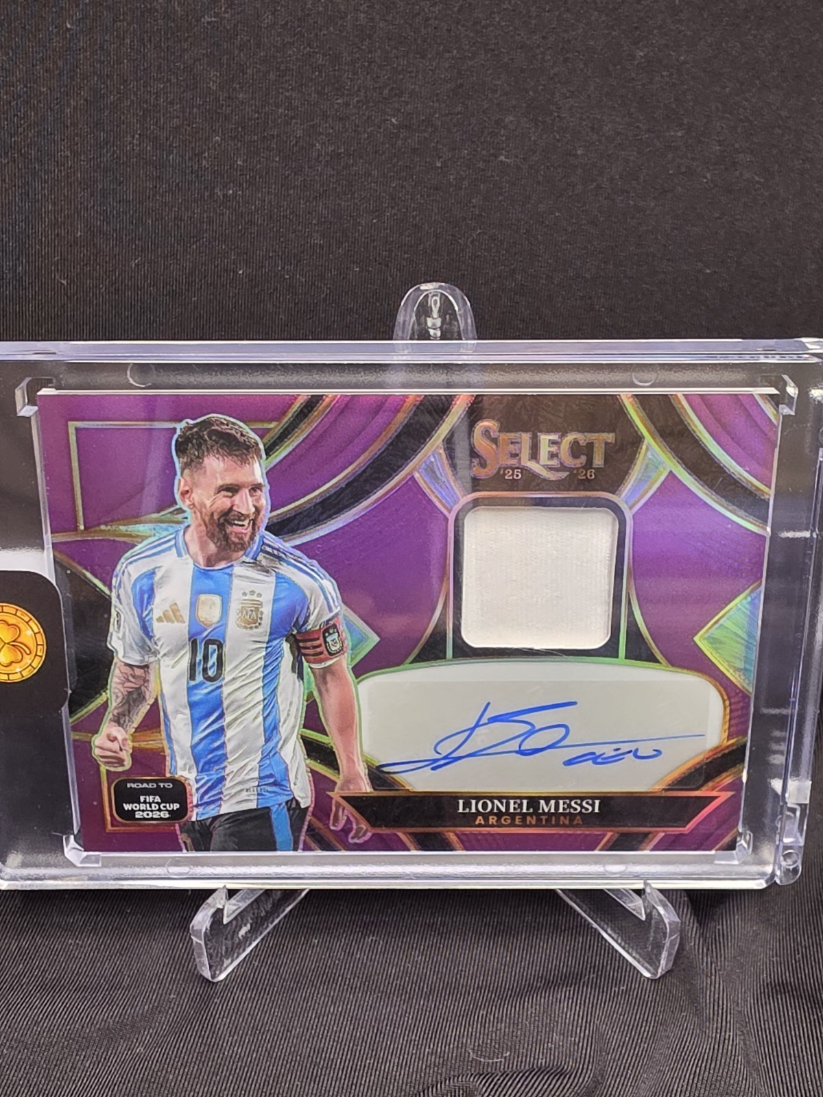 LIONEL MESSI - 2025-26 Panini Select FIFA World Cup PURPLE PATCH AUTO 30/99 SP
