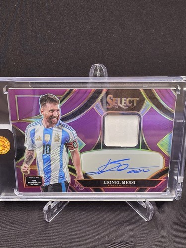 LIONEL MESSI - 2025-26 Panini Select FIFA World Cup PURPLE PATCH AUTO 30/99 SP
