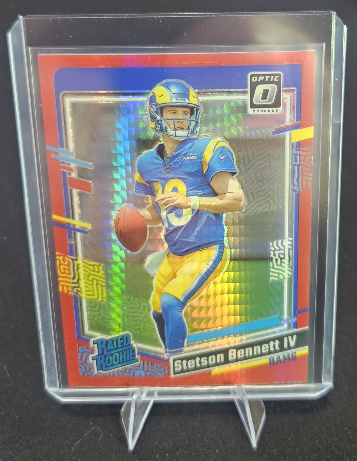 2023 Panini Donruss Optic Rated Rookie Stetson Bennett #267 Red Hyper Prizm (RC)