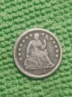 1856 Seated Liberty Half Dime 90% Silver Coin