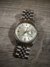 Rolex Datejust 1603 Silver Jubilee Bracelet with Silver Bezel