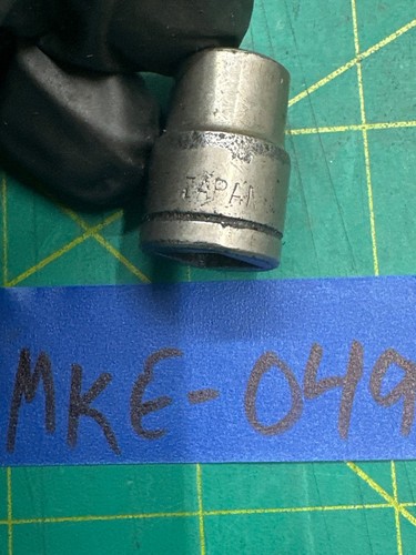 Vintage 3/8" Forged Chrome Shallow Socket 12 Point 3/8" Drive, Made in Japan - Foto 6 di 6