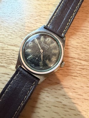 Vintage Bulova Surf-King Men's Mechanical 17J Watch Runs Great Amazing Patina 