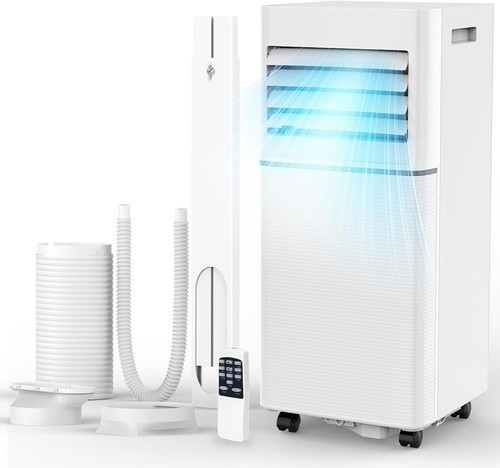 Portable Air Conditioner 8000 BTU 3-In-1 Cooler Dehumidifier Fan LED ...