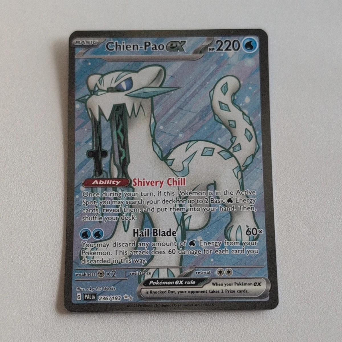 chien-pao ex pokemon card value - Chien Pao 236/193 - Paldea Evolved [Water] Chien-Pao Ex Pokmon TCG Cards