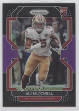 2021 Panini Chronicles Black Purple Prizm 151/199 Elijah Mitchell Eli #PB-25 5ov
