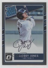 2017 Panini Donruss Optic Black Prizm 1/25 JaCoby Jones #RRS-JJ Auto qf6