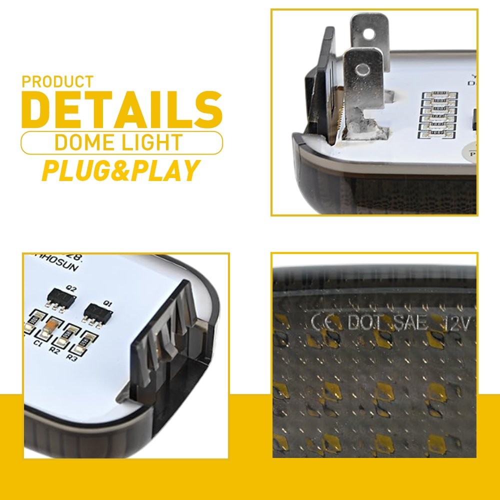 4x For 2015-24 Ford Transit 150 250 350 Van Interior LED Dome Light Cargo Area P thumbnail 7