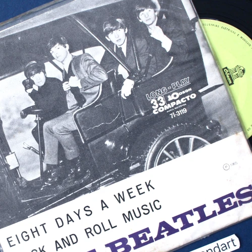 RARE GREEN LABEL 1965 ORIGINAL THE BEATLES 7" VINYL 45 EIGHT DAYS A WEEK