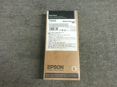 T6925 New Genuine Epson Matte Black Ink XD 110ml SC-T3000 5000 7000 3070 12/2027