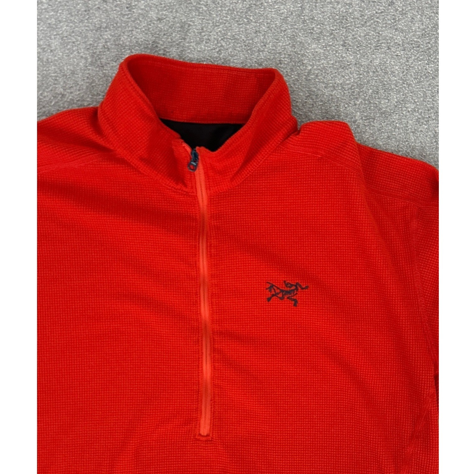 Arcteryx Delta LT Zip Neck Fleece Pullover Mens Large Red Polartec Grid Jacket image 4