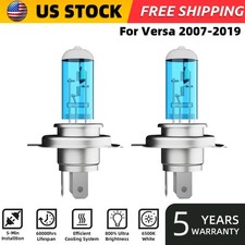 For Nissan Versa 2007-2019 H4 Halogen Headlight Bulbs High/Low Beam Bright