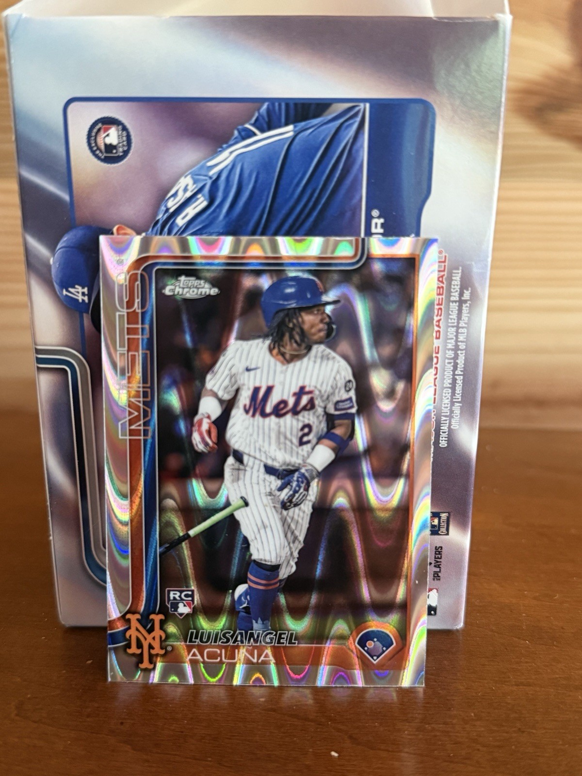 2025 Topps Chrome - Luisangel Acuna #56 RayWave Refractor (RC)