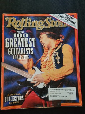 Rolling Stone Magazine, Sept 18, 2003, 100 Greatest Guitarists All Time, Hendrix