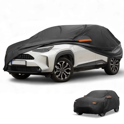 Car Cover Waterproof All Weather for Toyota Yaris Cross Black 210D-PU