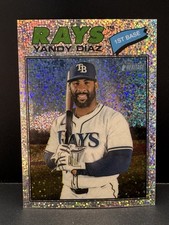 2026 Topps Heritage Chrome Silver Sparkles 47 YANDY DIAZ Rays Parallel