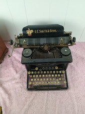Antique L. C. Smith & Bros Typewriter (Few Keys Are Stuck But Fixable)  Heavy  thumbnail