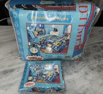 Thomas The Tank Comforter And Matching Sheet Set Fitted, Flat & Pillow Case NEW