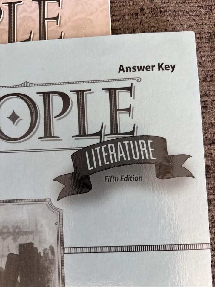 Abeka 7th Grade English - Literature: Of People Answer Key 5th 2017 Pensacola CC - Image 3 of 3