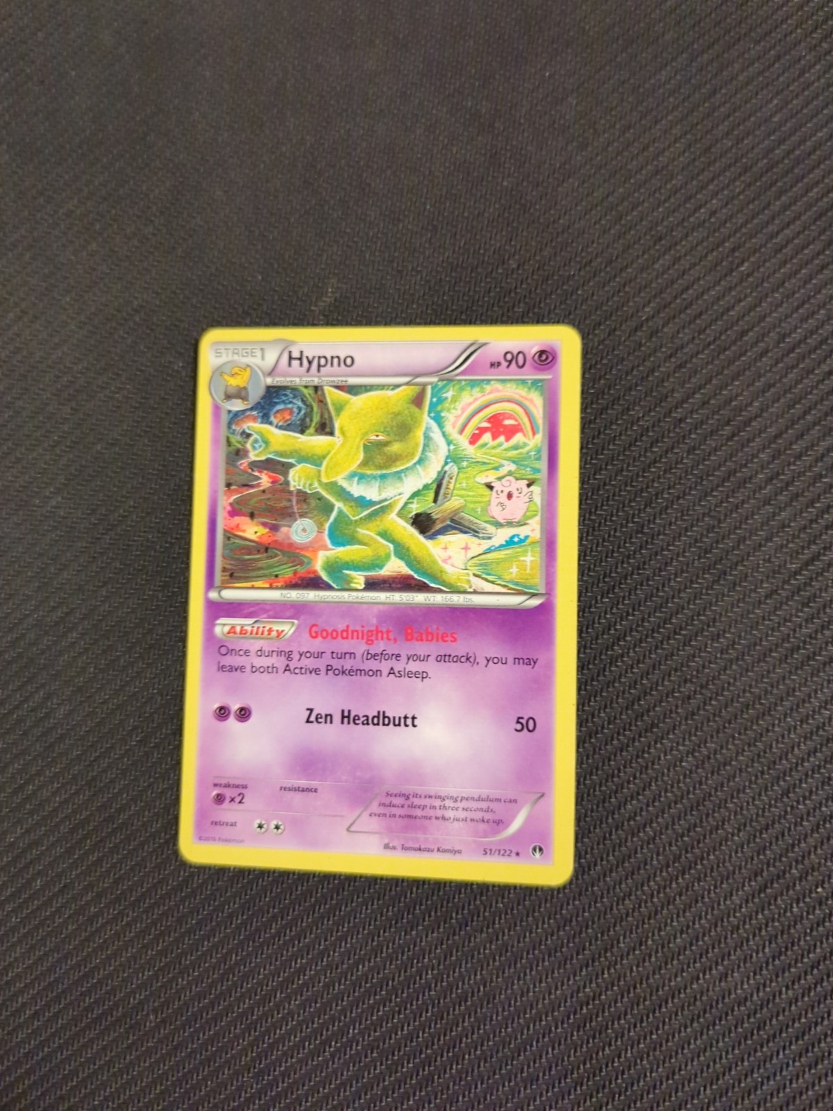Hypno 51/122 XY Breakpoint Rare Pokemon LP