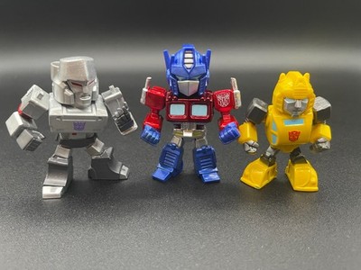 2024 Jada Toys 3'' Die-Cast Transformers Metalfigs Optimus Prime Megatron Bee