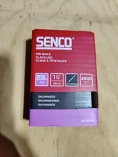 SENCO CZ17EAAR 1-1/2" 23 Gauge Pin Nails Galvanized Finish 2600 Count Pack