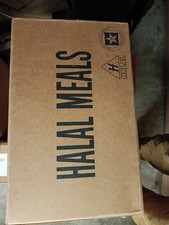 Port offert ! CAISSE Ration USA MRE 12 MENUS HALAL  INSPECTION 08/2027 (HALLAL)