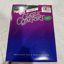 Hanes Too! Pantyhose Classic Comfort Sheer Sandalfoot Spandex Sz AB 1 Pair 