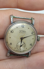 TECHNOS 28 MM OROLOGIO ART DECO UNISEX WW2 RARE WATCH MONTRE UHR RELOJ