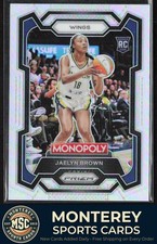 Jaelyn Brown 2024 Panini Prizm Monopoly WNBA Silver Prizms RC #15 Dallas Wings