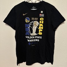 Black Nike Golden State Warriors 21-22 NBA Champs Official T Shirt Women  s Cut
