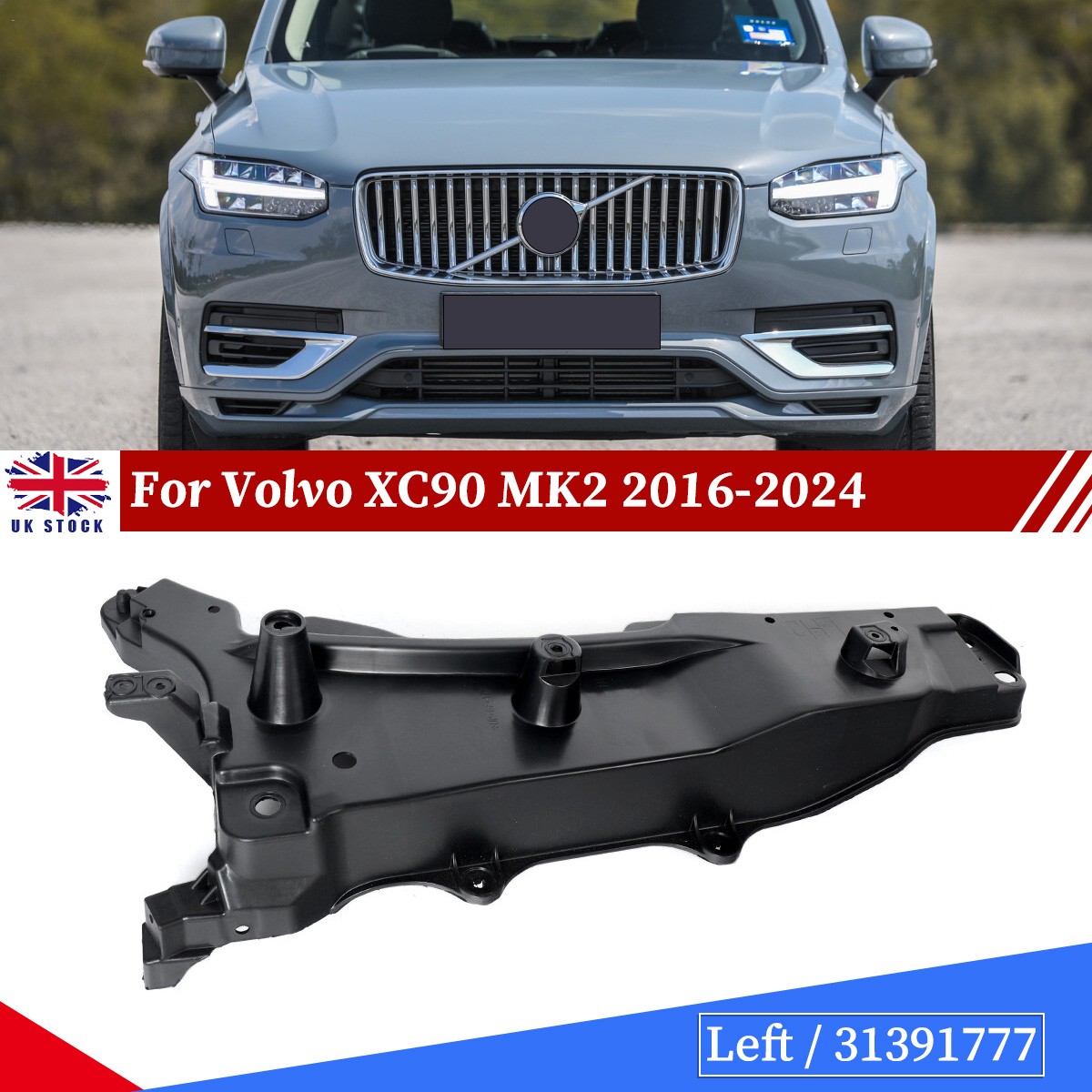 For Volvo XC90 2016-2024 Front Fender Wing Bracket 31391777 Left Side Passenger