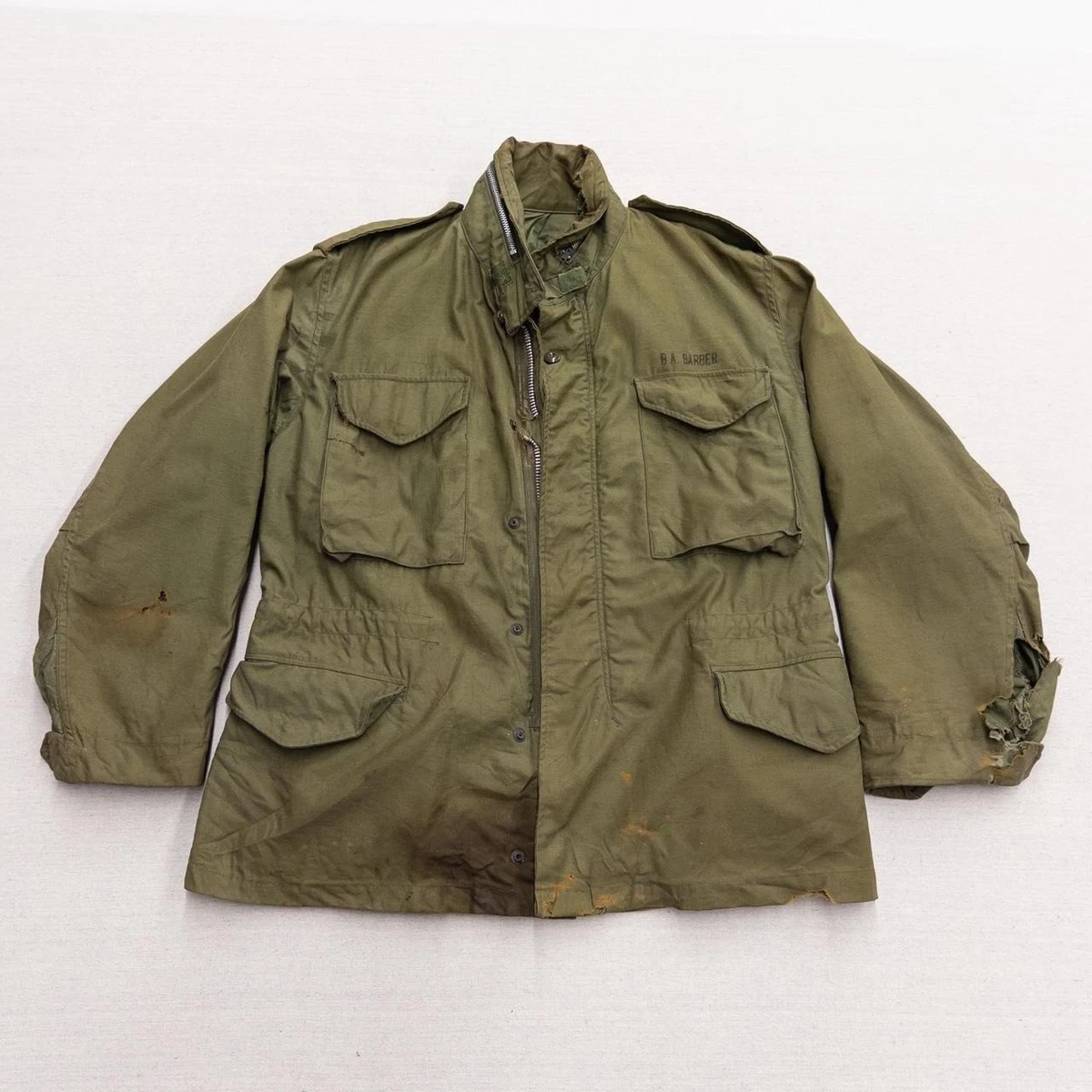 M65 Field Jacket Medium Short In Original Vietnam War Uniforms for