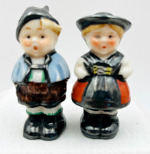 Goebel Hummel Boy Girl Salt Pepper Shakers Folk Costume Germany P18 Vintage