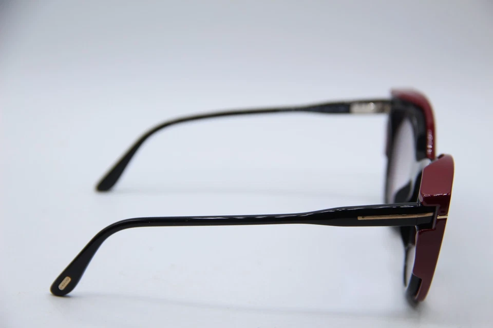 全新 TOM FORD TF 5772-B 001 Burgundy 夹式 正品框架 太阳镜 55-16 — 第 4/4 张图片