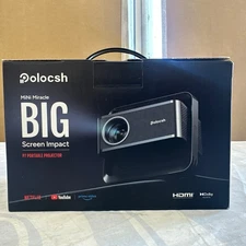 Smart Projector 1080P 4K Support with WIFI 6 and 2-Way Bluetooth 1500ANSI Aut...