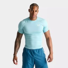 Men's Under Armour HeatGear Short-Sleeve Compression Training Top - Blue Haze