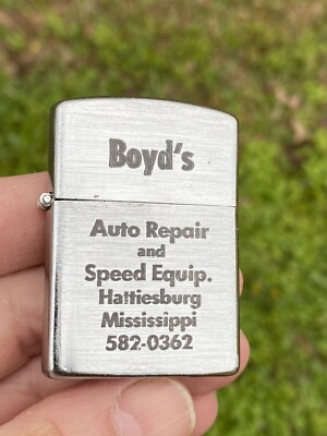 VINTAGE NOS UNUSED LIGHTER BOYD'S SPEED EQUIPMENT DRAG RACING HATTIESBURG MISS.