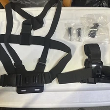 Heavy-Duty Adjustable Chest Mount Body Harness And Head Mount Action  Style Kit