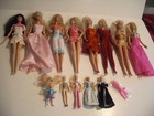 Lot 13 Nice Barbie Dolls w/Clothes 11” Dolls (8)/4.5” Dolls (5) Gowns/Bathing+