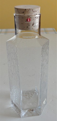 2 MCM Modern Iittala Finland Glass Kalinka Carafe & Vase Timo Sarpaneva - Picture 2 of 12
