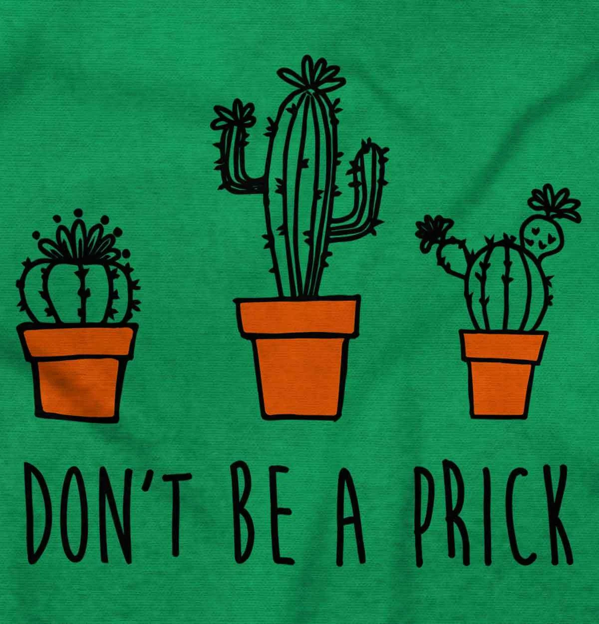 RHUDE Felpa con cappuccio Don't Be A Prick Funny Cactus Pun Rude Party uomo donna