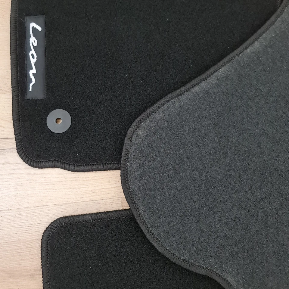 NEW Seat Leon 2005 2012 Carpet Velour Floor Mats Waterproof All Season LHD Black - Image 3 of 4