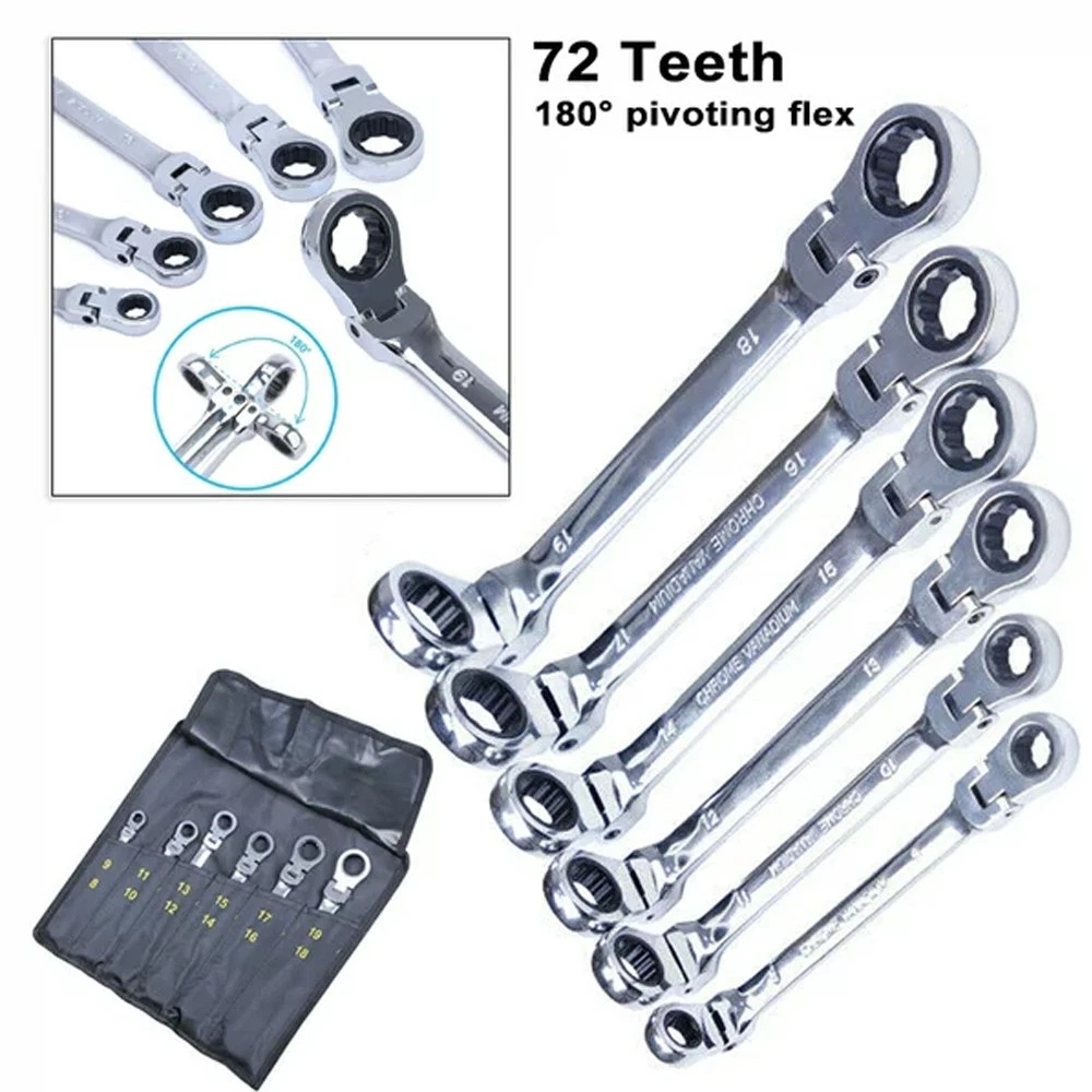 Extra long online ratcheting wrench set