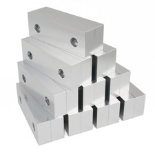 10 Set (20pcs)6x2x1" Soft Jaws Machinable Standard Aluminum Fit Kurt 6" Vises