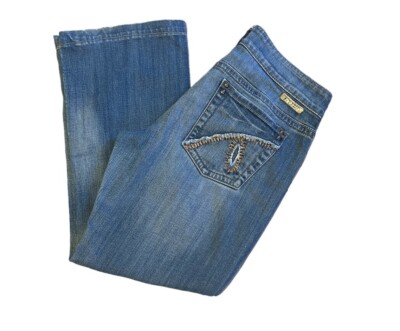 Cowgirl Tuff Co Women’s Medium Stone Wash Bootcut Jeans Waist 29 Length 35 