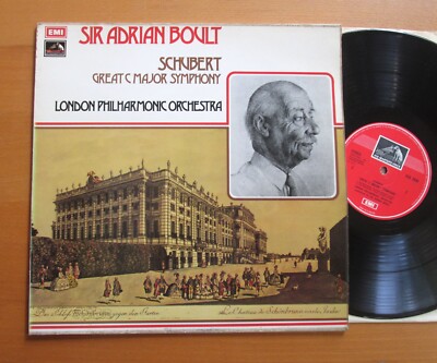 ASD 2856 ED1 Sir Adrian Boult Schubert Great C Major Symphony NM Stereo EMI 1st