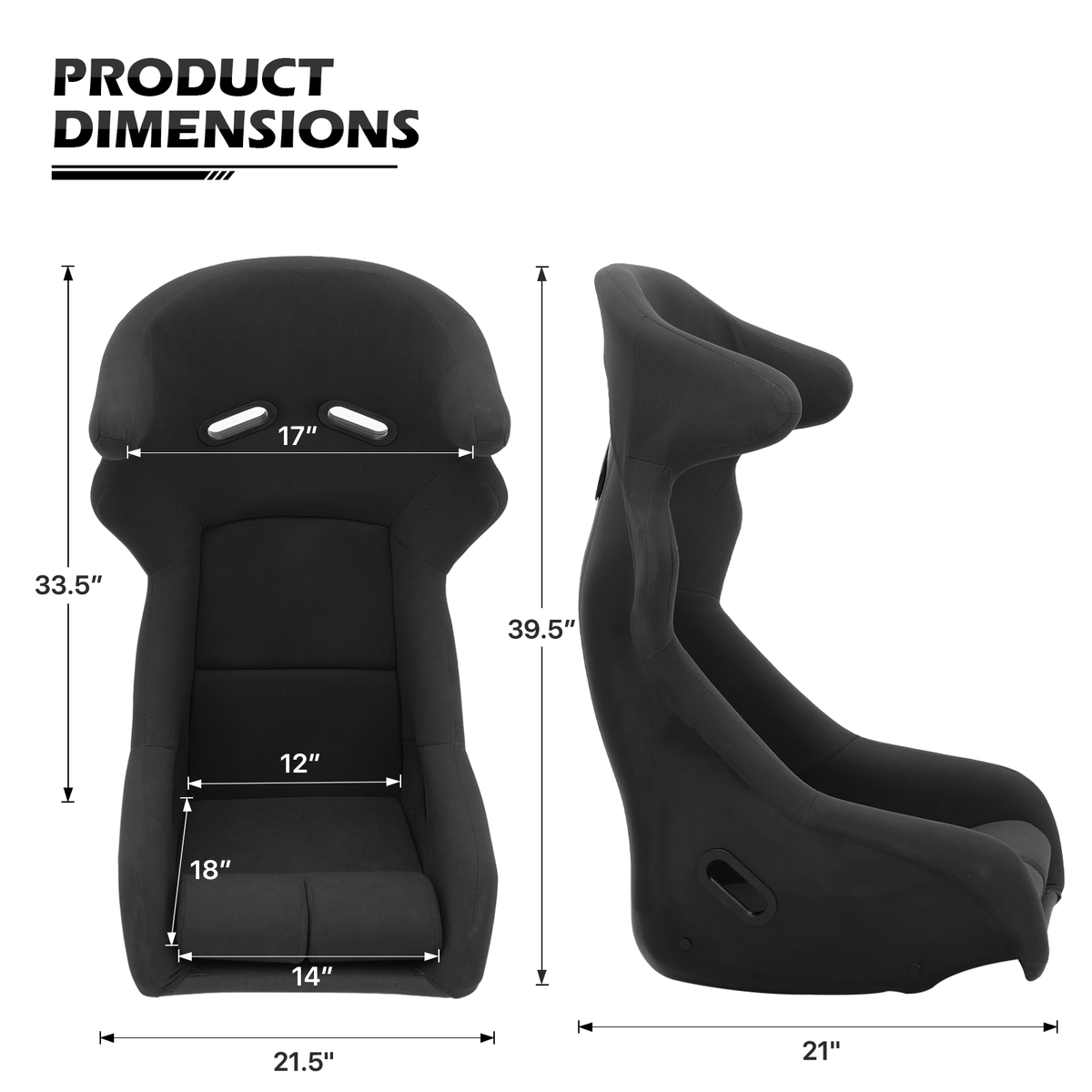 Ergonomics Racing Gaming Simulator Cockpit Bucket Seat w