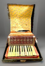 Vtg 1920 s MOZART 12 Key Piano Accordion Ital...